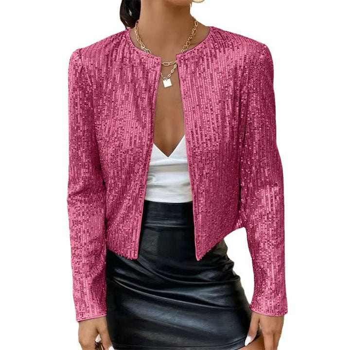 Damen Glitzernde Strickjacke Aliams