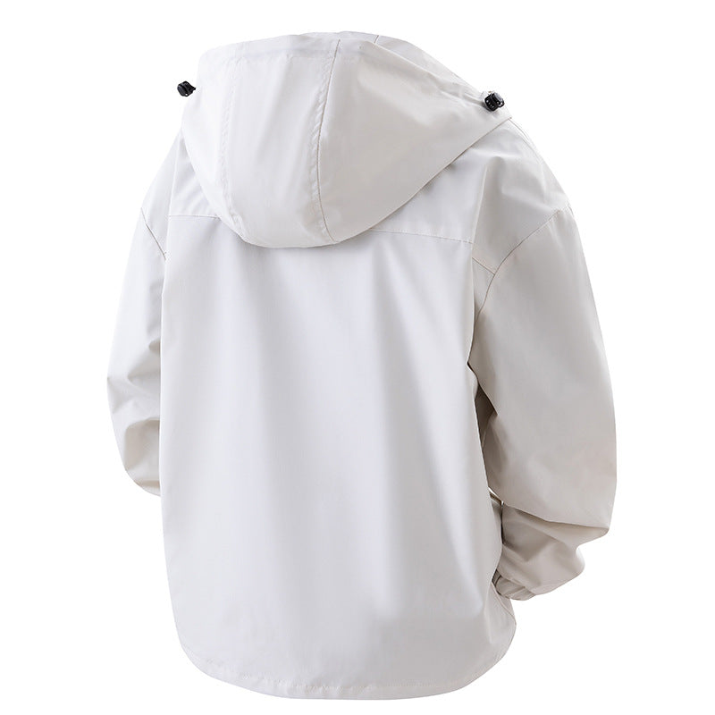 Herren praktische Outdoor-Jacke mit mehreren Taschen Aliams