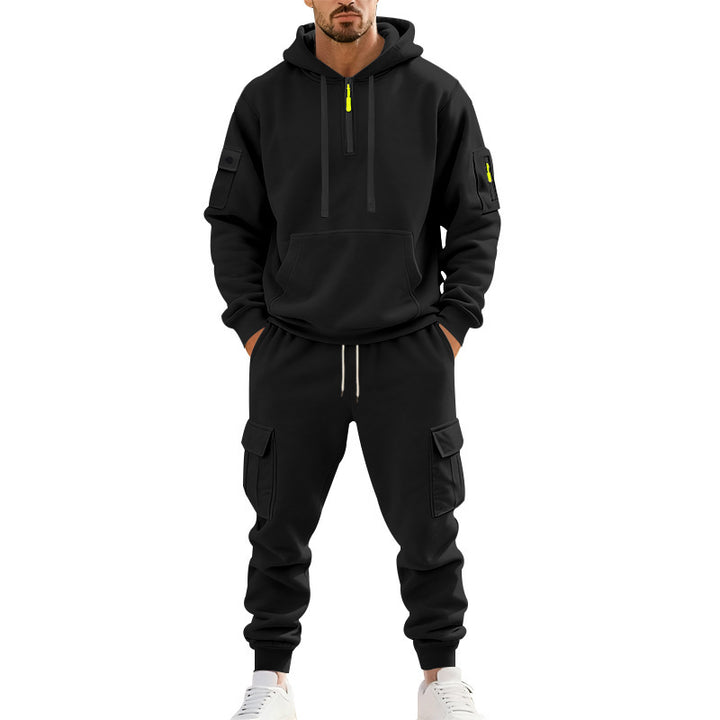 Herren komfortables Hoodie- und Cargo-Set Aliams
