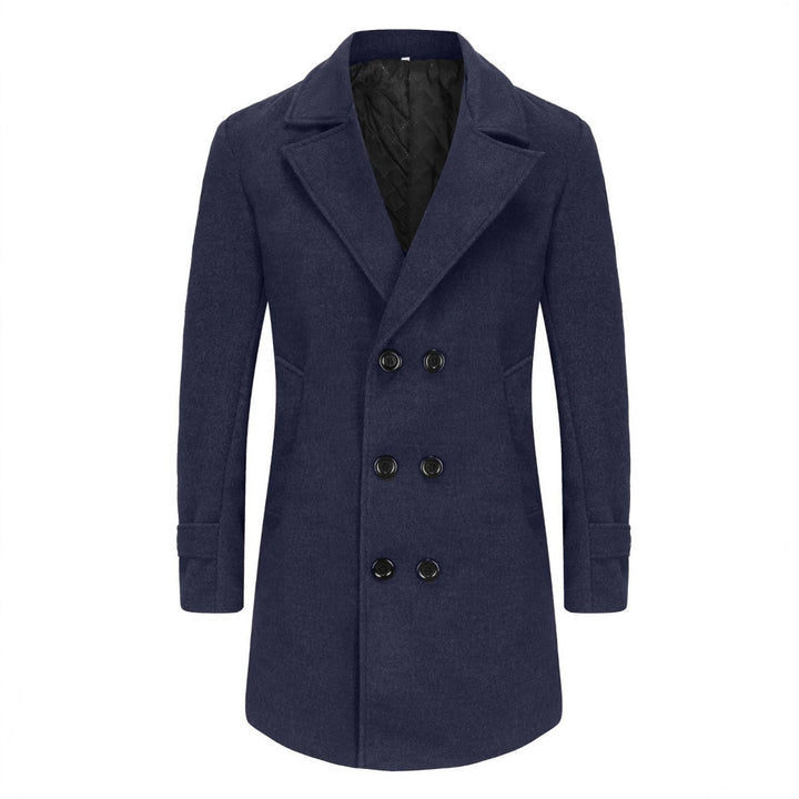 Herren eleganter Woll-Doppelmantel Aliams