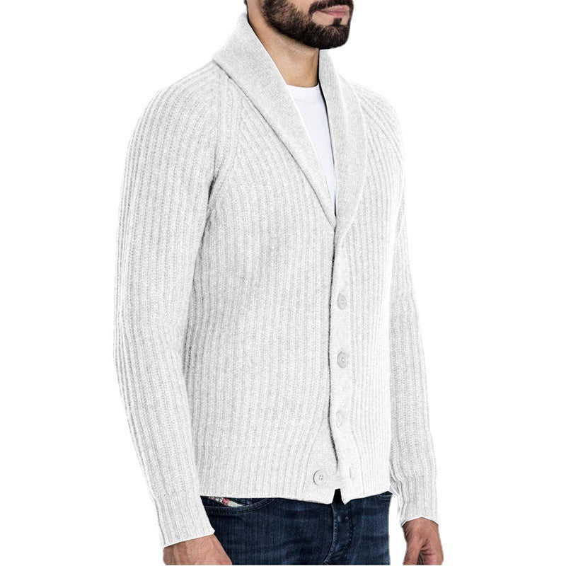 Herren schicker Strickblazer im modernen Rippdesign Aliams