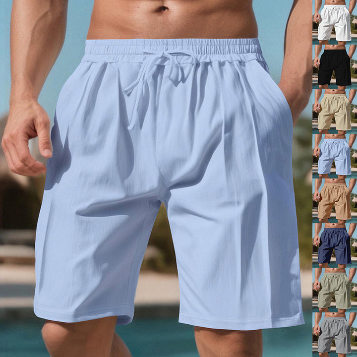 Herren praktische Sport-Shorts mit elastischem Bund und verstellbarem Kordelzug Aliams