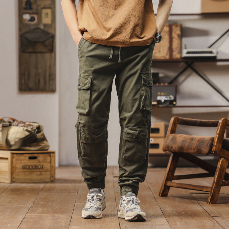 Herren komfortable Cargo-Hose mit elastischen Bündchen Aliams