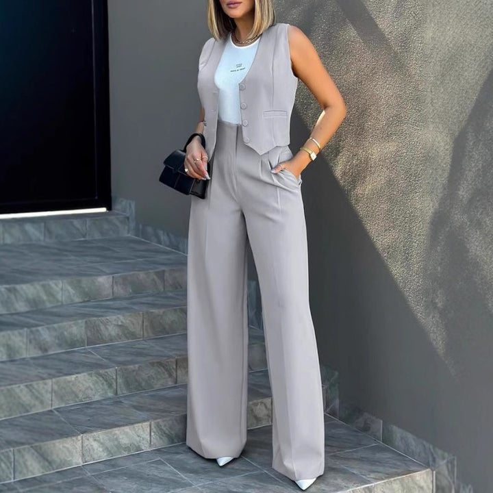 Damen Elegantes und modernes Zweiteiler Ensemble Aliams