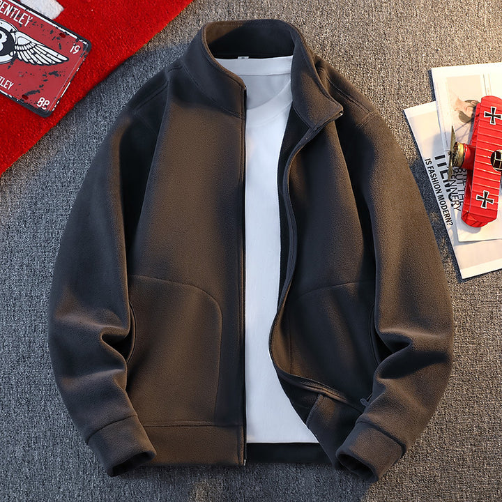 Herren Fleecejacke mit praktischen Taschen und durchgehendem Reißverschluss Aliams