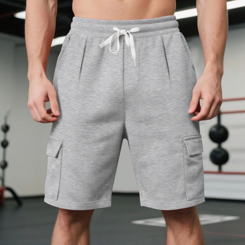 Herren Sportliche Cargo-Shorts mit elastischem Bund und praktischen Taschen Aliams