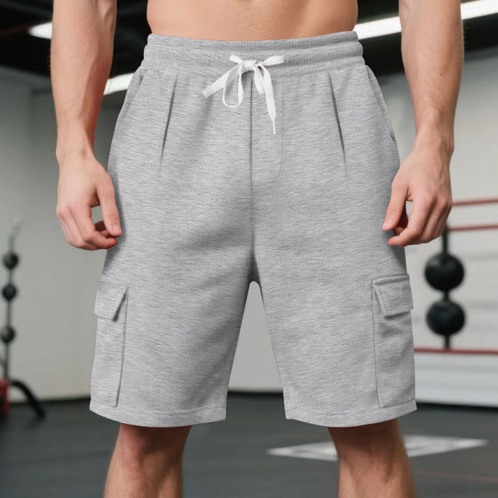 Herren Sportliche Cargo-Shorts mit elastischem Bund und praktischen Taschen Aliams