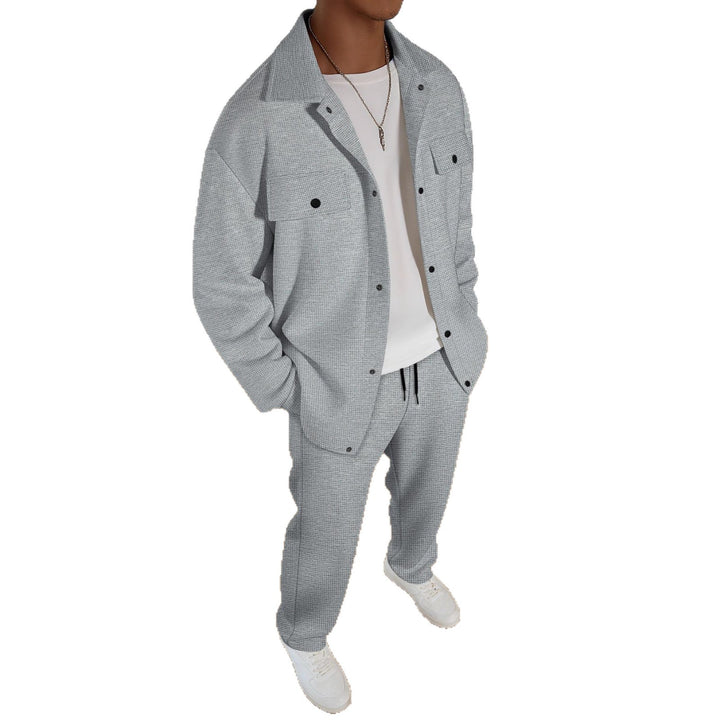 Herren komfortabler Freizeitanzug mit modernem Design und praktischen Taschen Aliams