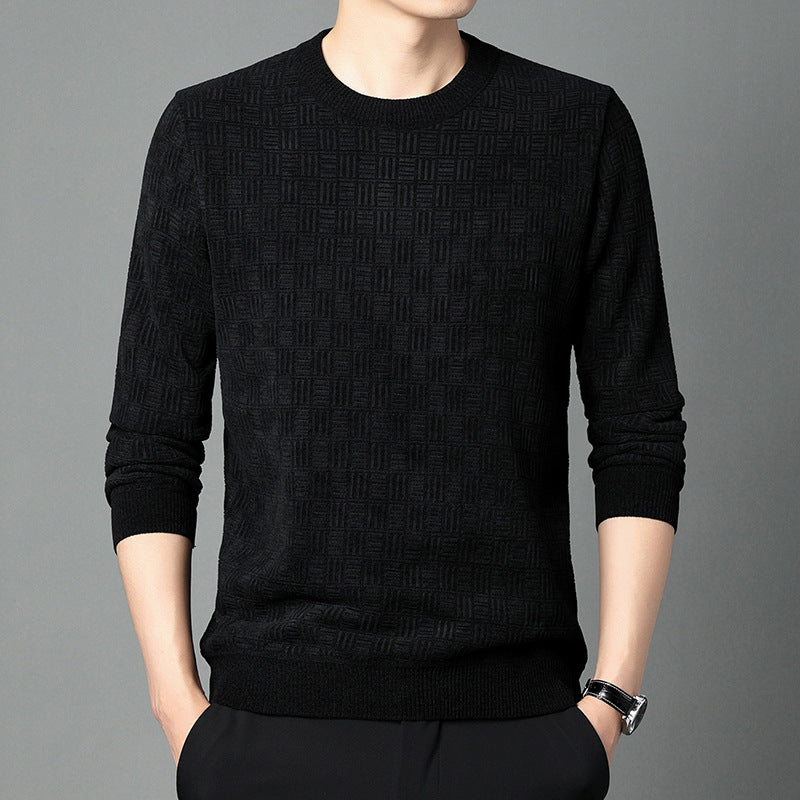 Herren komfortabler Strickpullover mit einzigartiger Struktur Aliams