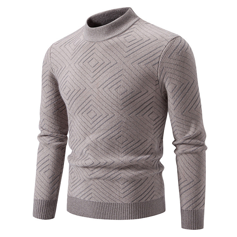 Herren eleganter Pullover mit Strukturmuster Aliams