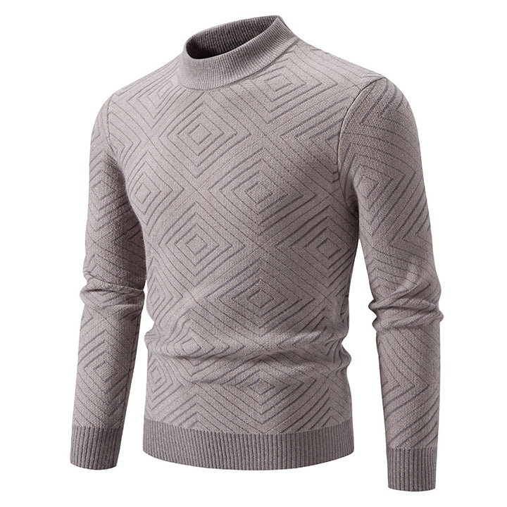 Herren eleganter Pullover mit Strukturmuster Aliams