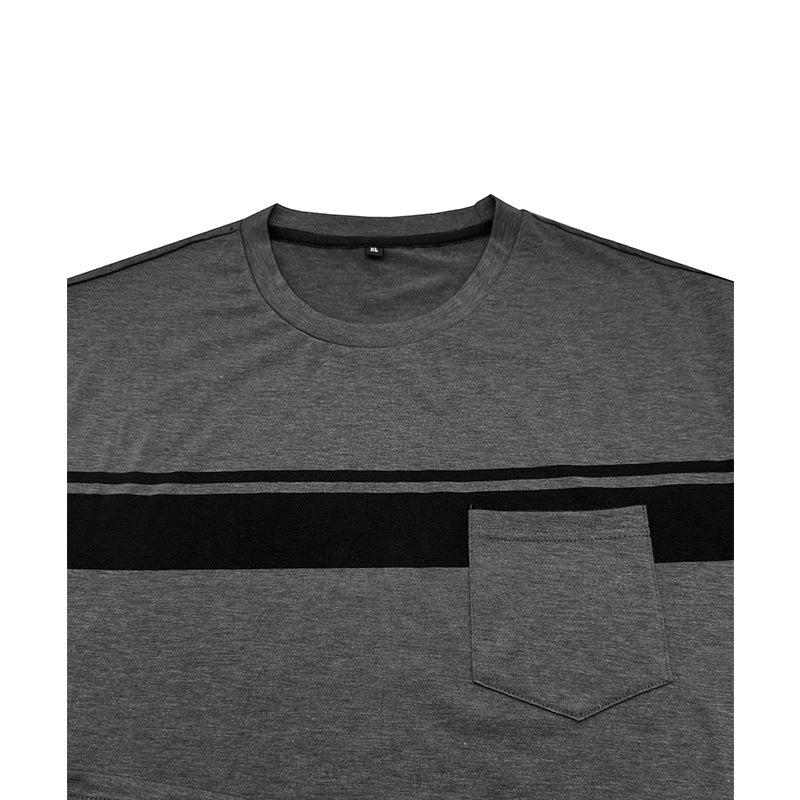 Herren Halbarmshirt mit dekorativer Brusttasche Aliams