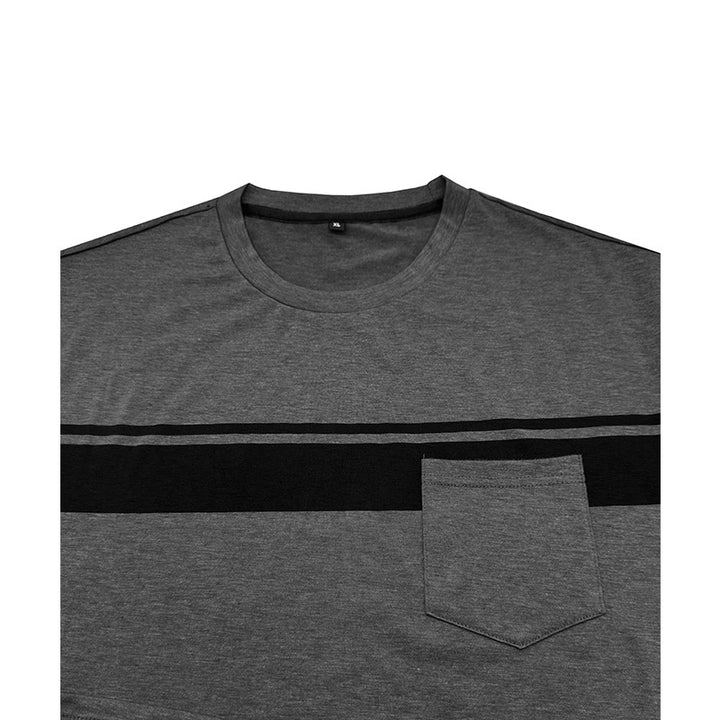 Herren Halbarmshirt mit dekorativer Brusttasche Aliams