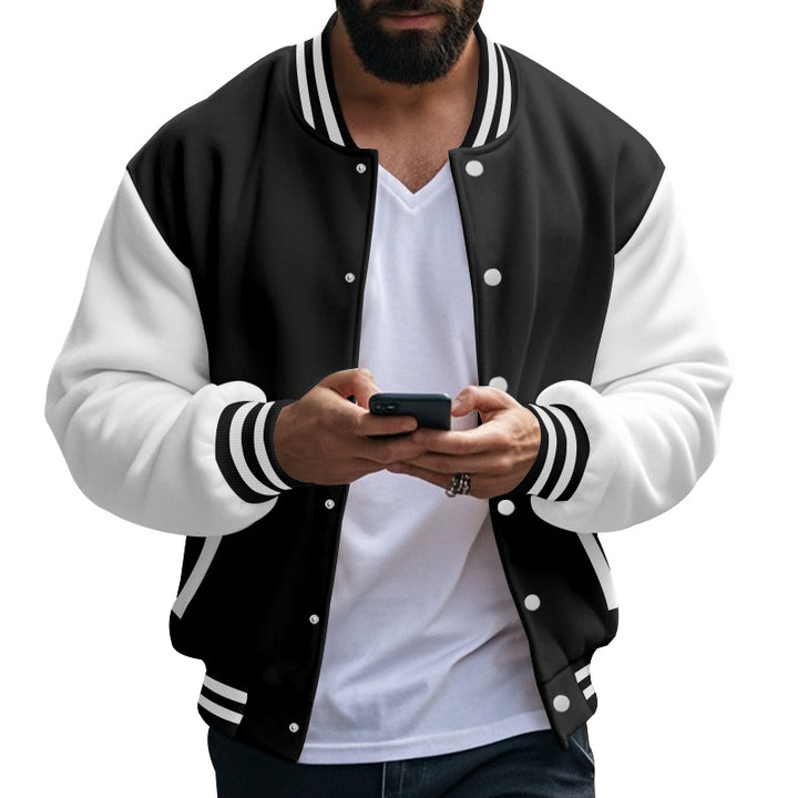 Herren Sportliche Collegejacke Aliams