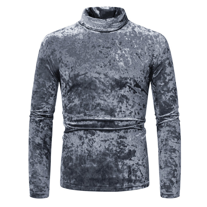 Herren Samt-Rollkragenpullover mit elegantem Design Aliams