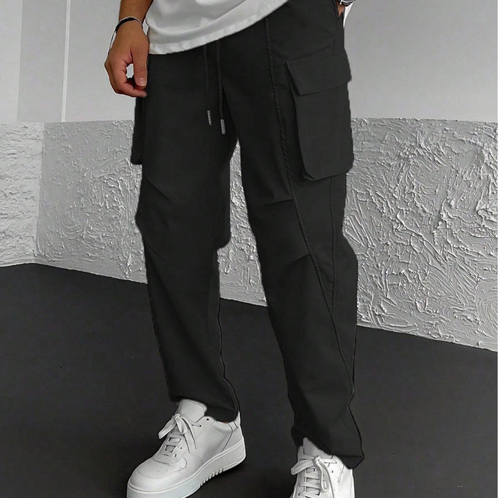 Herren Cargo-Hose mit multifunktionalen Taschen und elastischem Bund Aliams