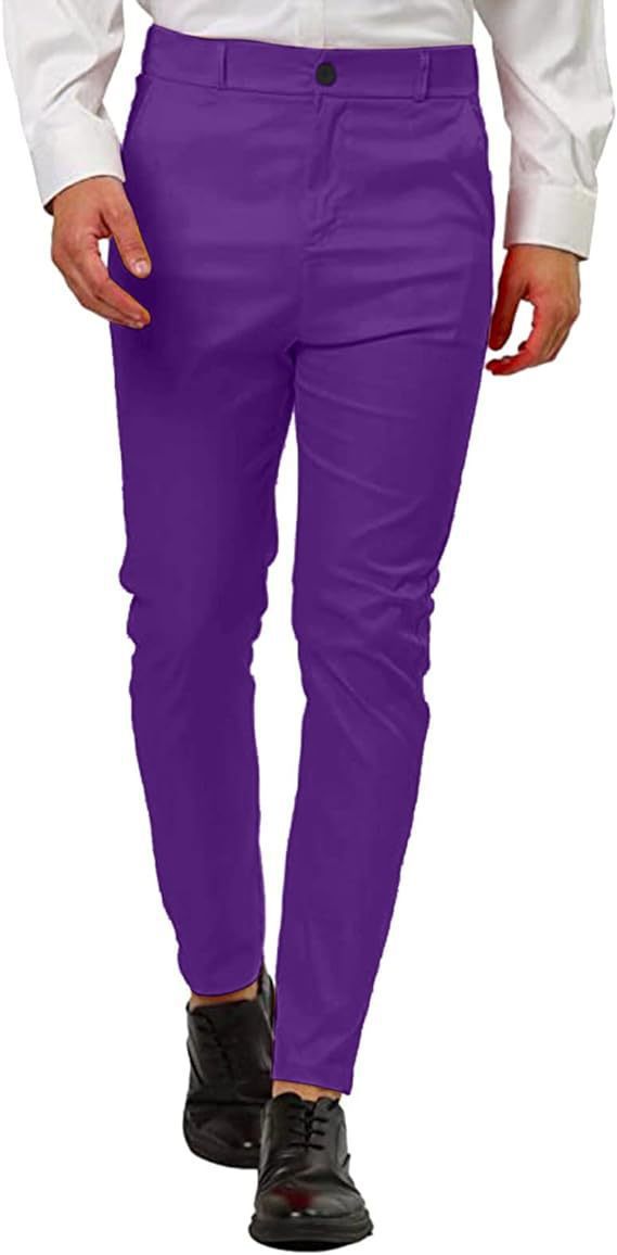 Herren Elegante und bequeme Chino-Hose mit schmalem Schnitt Aliams