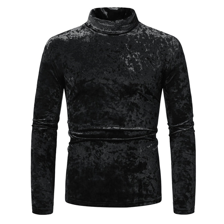 Herren Samt-Rollkragenpullover mit elegantem Design Aliams