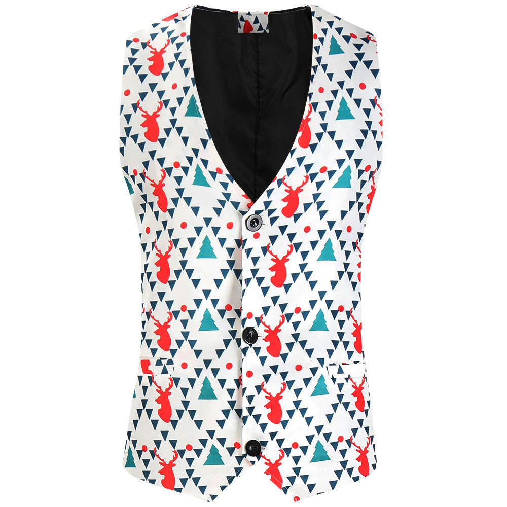 Herren elegantes Anzug-Set mit kreativem Schneeflocken-Muster Aliams