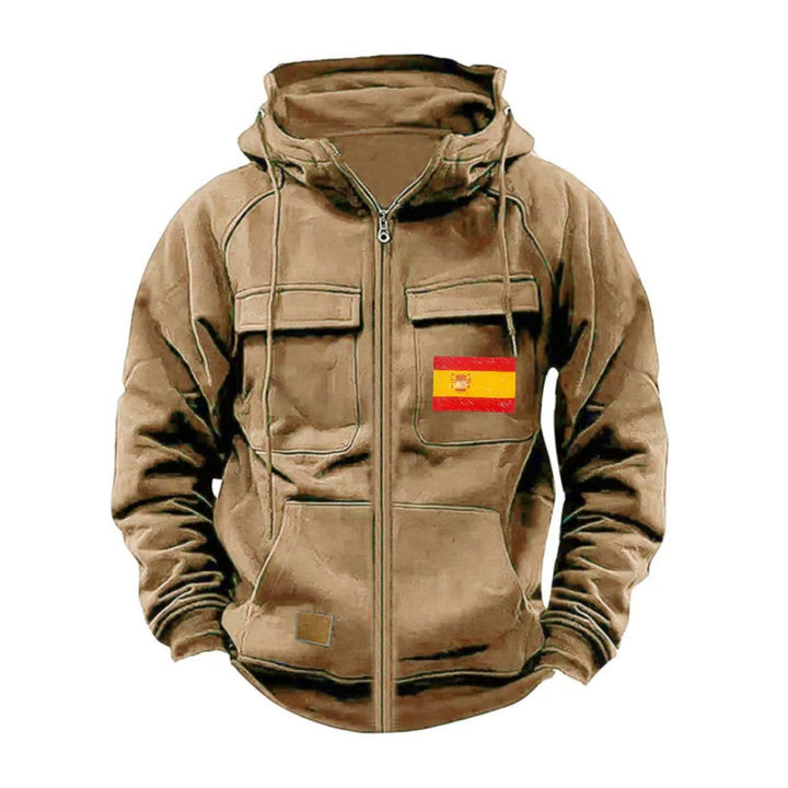 Herren funktionale Jacke mit mehreren Taschen Aliams