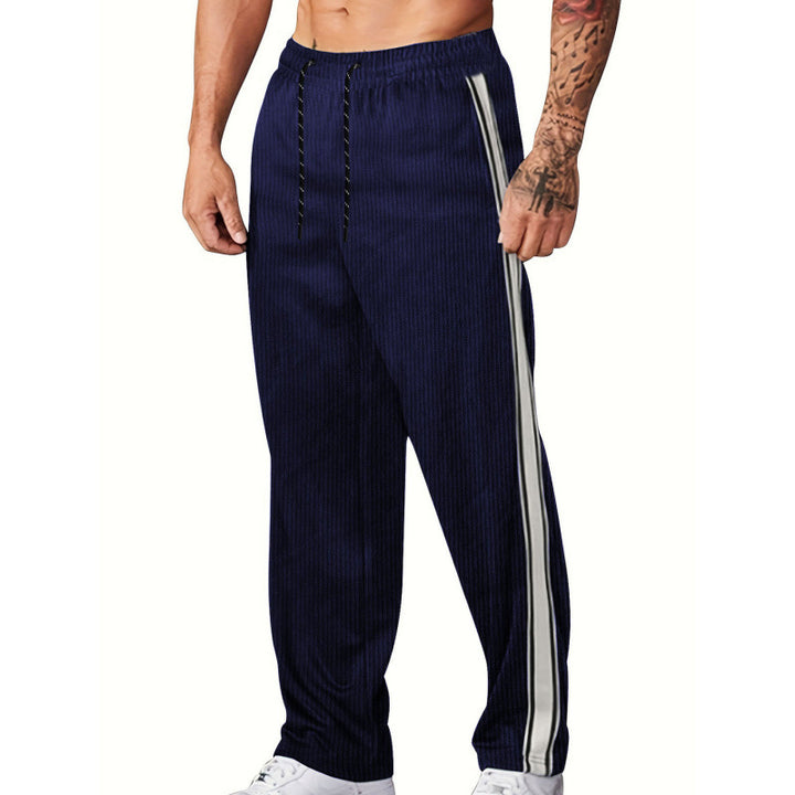 Herren Sportliche Freizeithose mit seitlichen Streifen Aliams