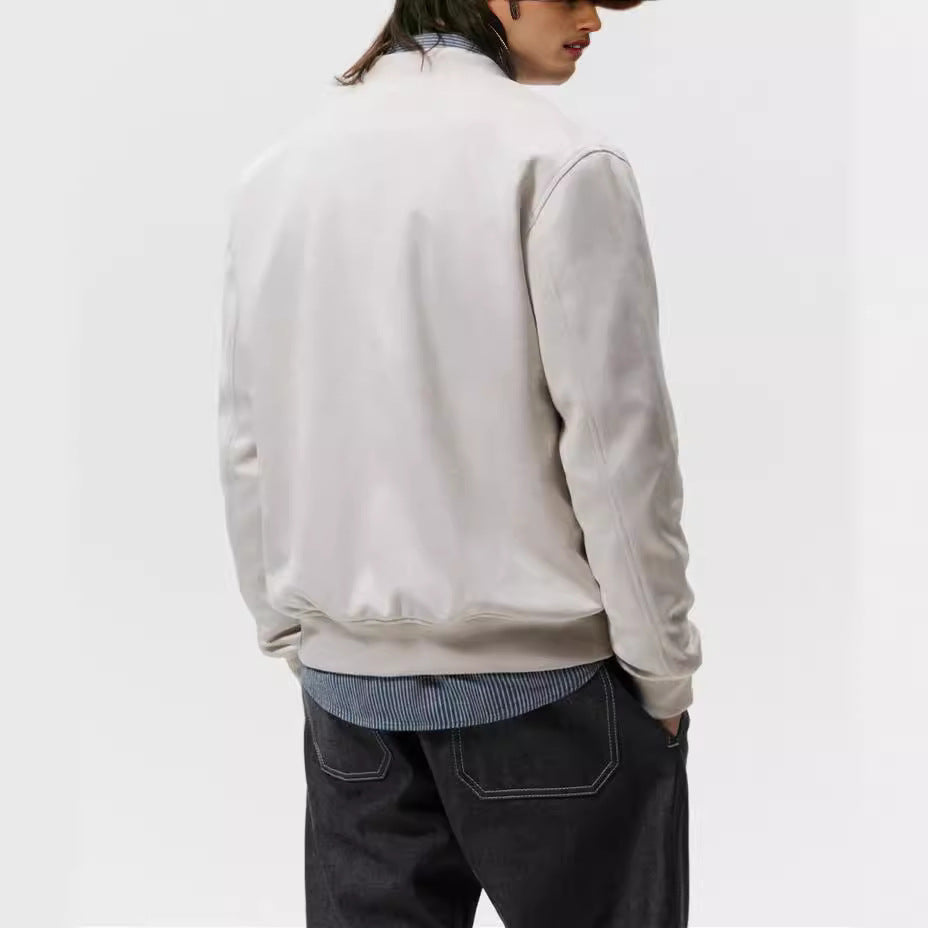 Herren Casual Elegante Sweatjacke mit Rundhalsausschnitt und seitlichen Eingrifftaschen Hedi-Mode