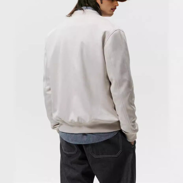 Herren Casual Elegante Sweatjacke mit Rundhalsausschnitt und seitlichen Eingrifftaschen Hedi-Mode