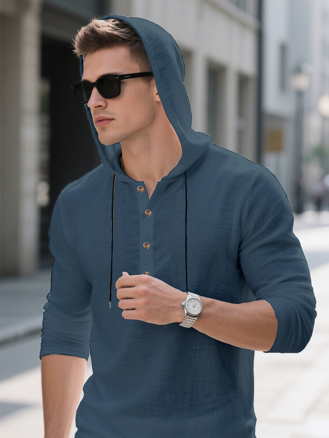 Herren Kapuzenhemd Aliams