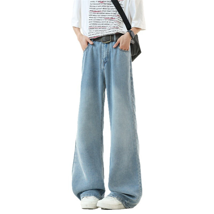 Herren Weit geschnittene Denim-Hose Aliams