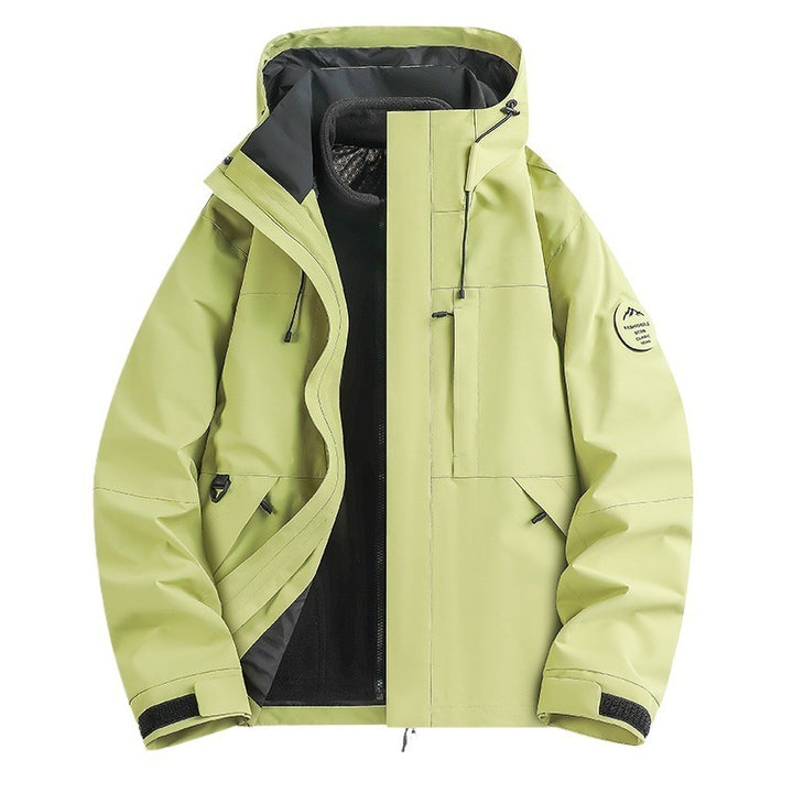 Herren funktionale Outdoorjacke mit verstellbarem Kapuzendesign Aliams