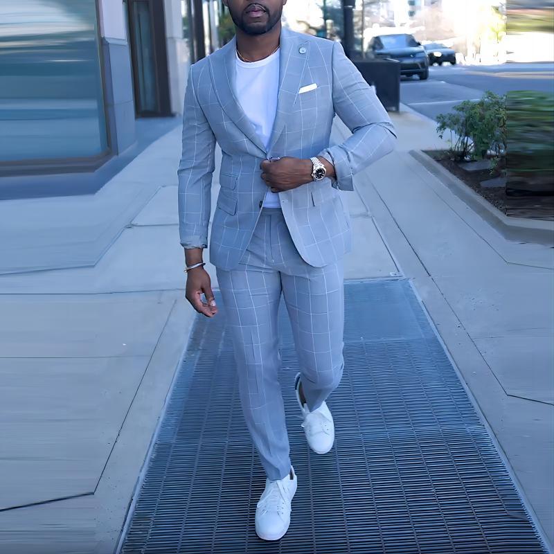 Herren eleganter Anzug mit Farbverlauf Aliams