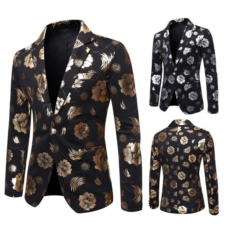 Herren Blazer mit floralem Design und elegantem Schnitt Aliams