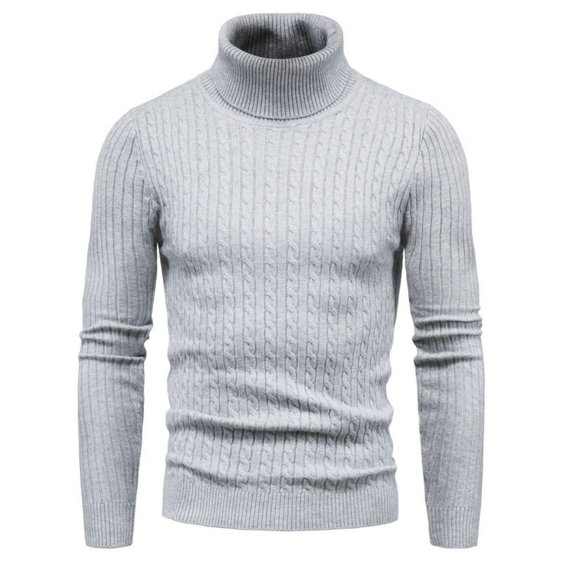 Herren Rollkragenpullover mit Zopfmuster Aliams