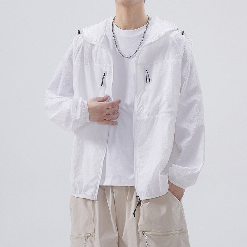 Herren Atmungsaktive Outdoor-Jacke mit Netzdetails Aliams