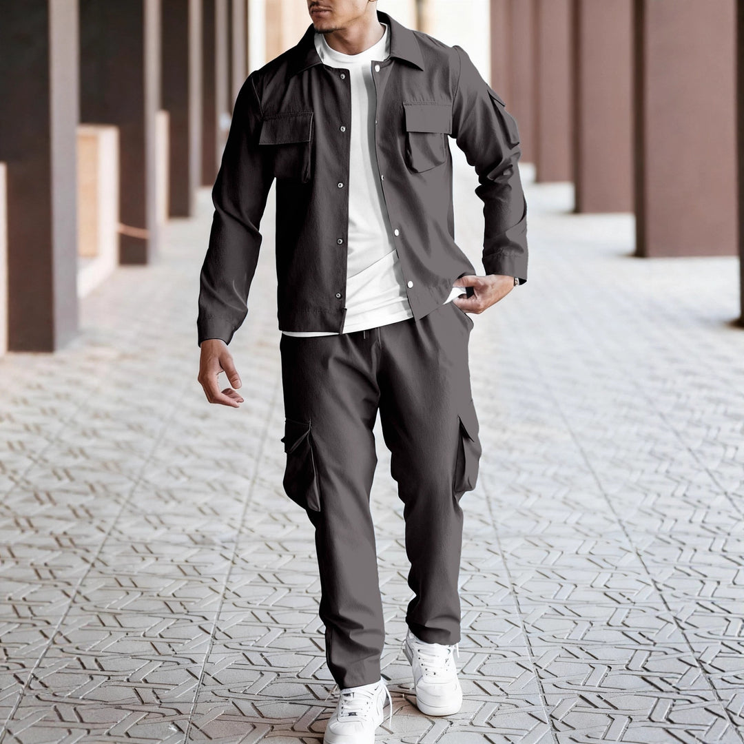 Herren Cargo-Anzug mit modernem Schnitt und praktischen Taschen Aliams