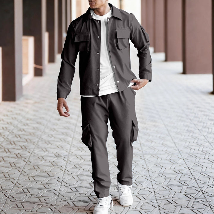 Herren Cargo-Anzug mit modernem Schnitt und praktischen Taschen Aliams