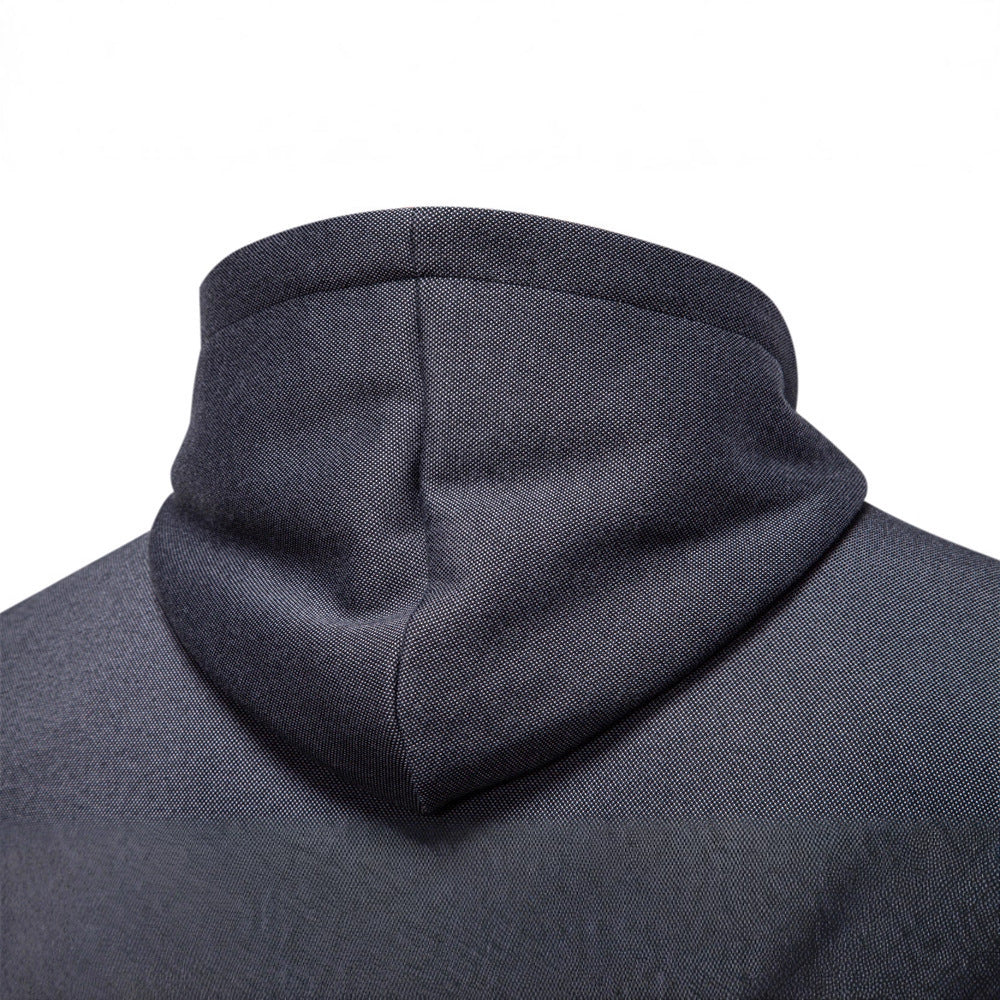 Herren funktionale Sweatjacke mit praktischer Kapuze und modernem Reißverschluss Aliams