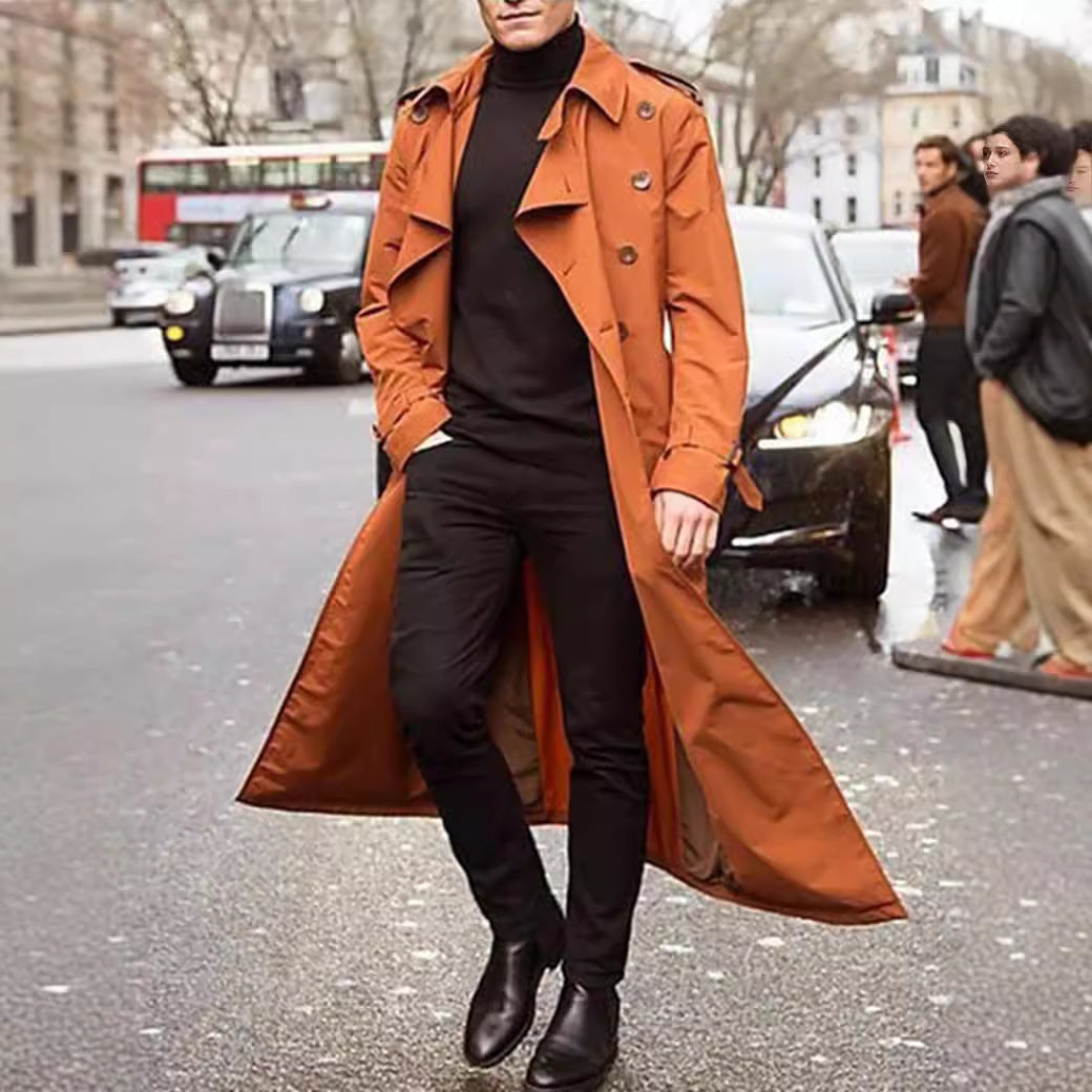 Herren klassischer Trenchcoat Aliams