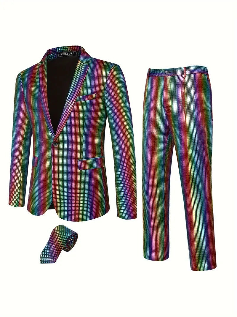 Herren Glitzerndes Anzugset Aliams