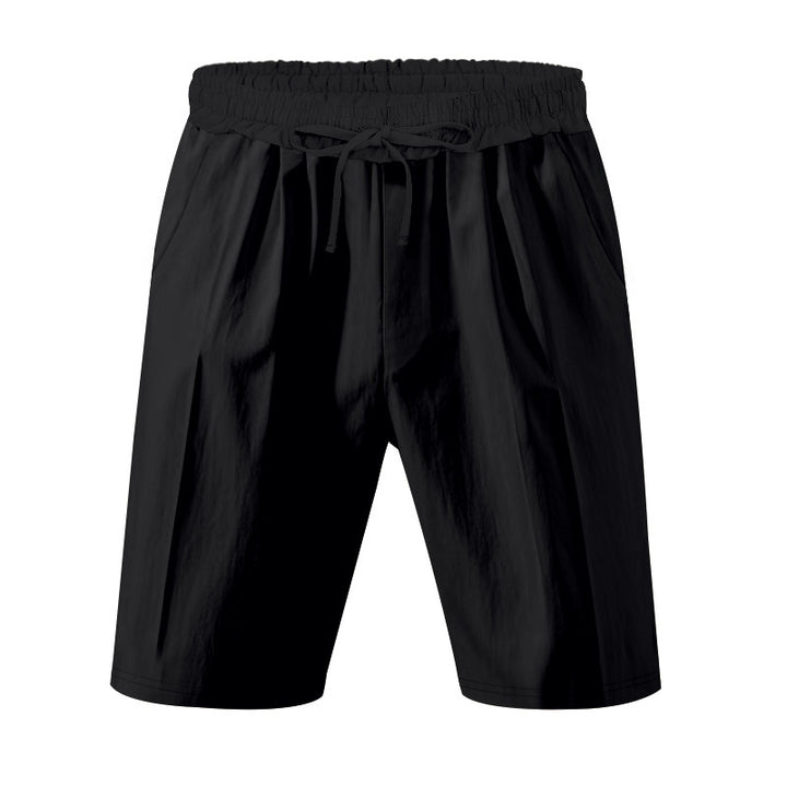 Herren sportliche Funktionsshorts mit verstellbarem Bund und atmungsaktivem Material Aliams