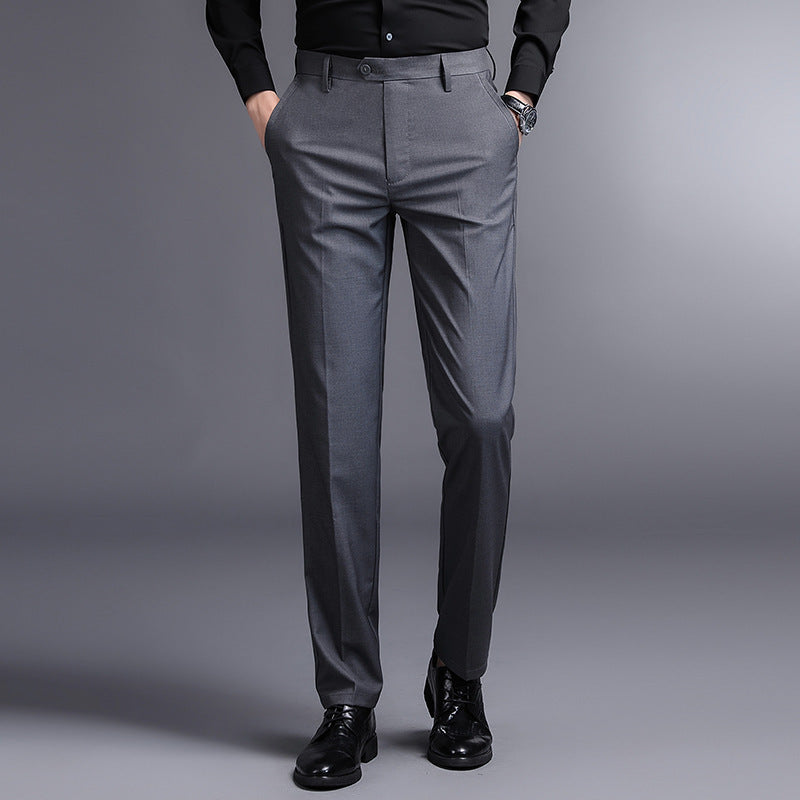 Herren elegante Anzughose mit schmalem Schnitt und funktionalen Taschen Aliams