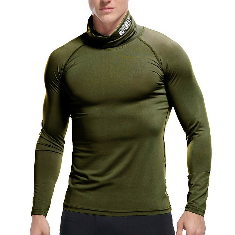Herren Funktionsoberteil mit hohem Kragen und feuchtigkeitsableitender Technologie Aliams