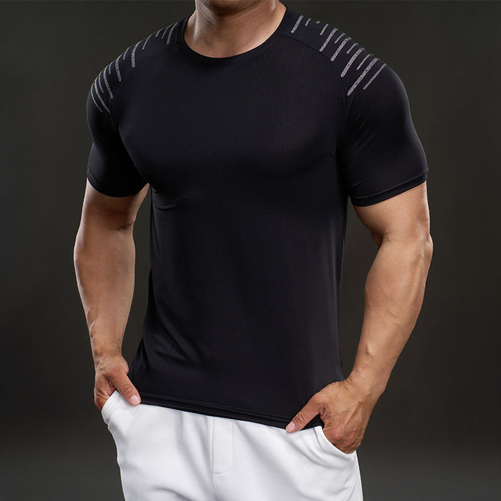Herren Funktionales Fitness-T-Shirt mit innovativen Belüftungszonen Aliams