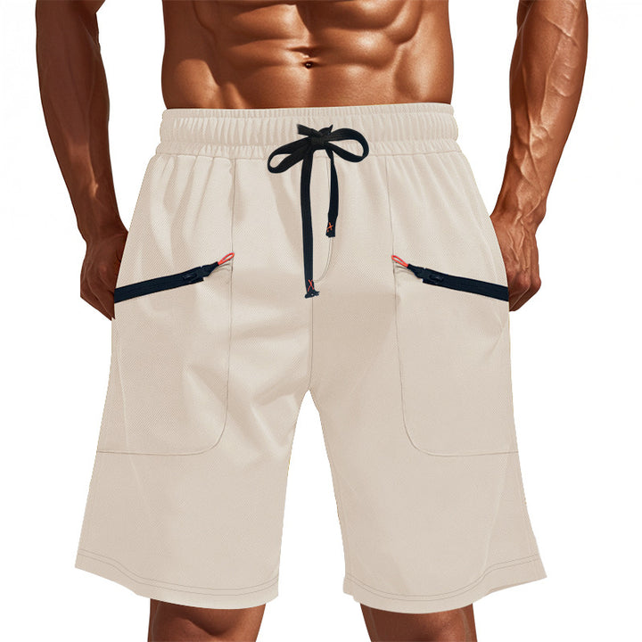 Herren Sportliche Shorts mit vielseitigen Taschen und elastischem Bund Aliams