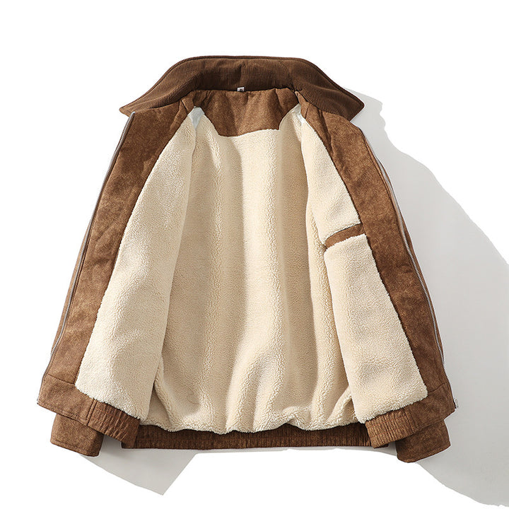 Herren Übergangsjacke mit weichem Futter und modischem Kragen Aliams