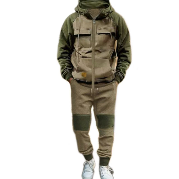 Herren funktionaler Freizeitanzug mit praktischen Taschen Aliams