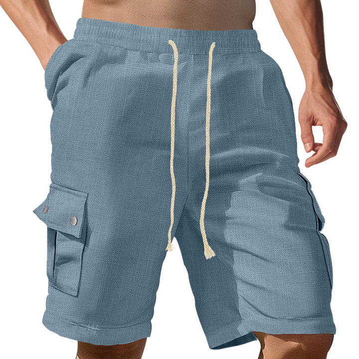 Herren Cargo-Shorts mit elastischem Bund und praktischen Seitentaschen Aliams