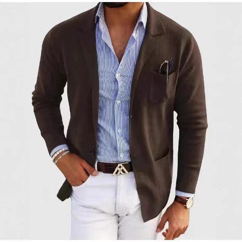 Herren eleganter Strickblazer Aliams