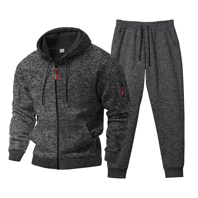 Herren sportives Freizeit-Set mit strukturiertem Hoodie und bequemen Jogginghosen Aliams