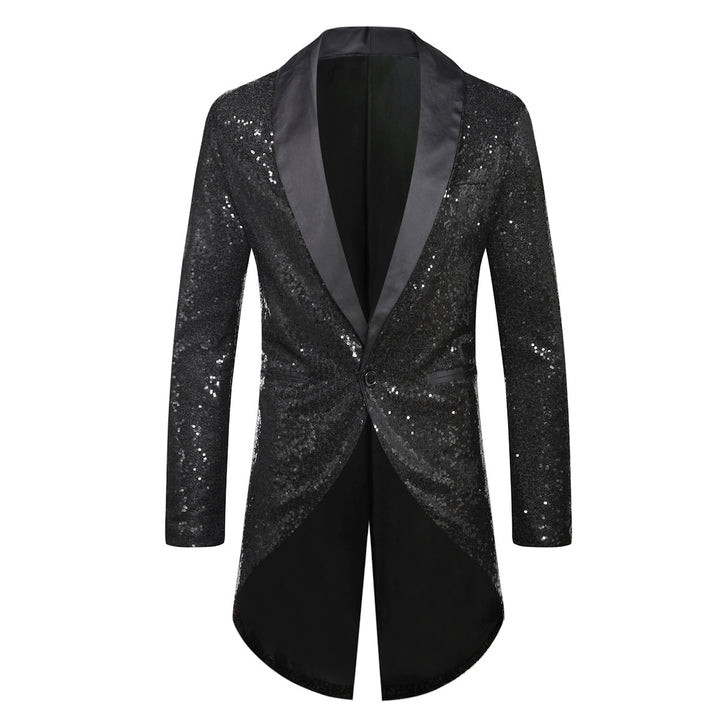 Herren eleganter Paillettenblazer mit luxuriösen Details Aliams